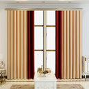 2pcs Curtain bedroom living room luxury flannelette color festival