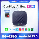 CarlinKit TV Box Android 13 Plus 8+128G Ultra Wireless CarPlay Android Ai Box QCM6125 8-Cores Car Play Streaming Box for OEM Car