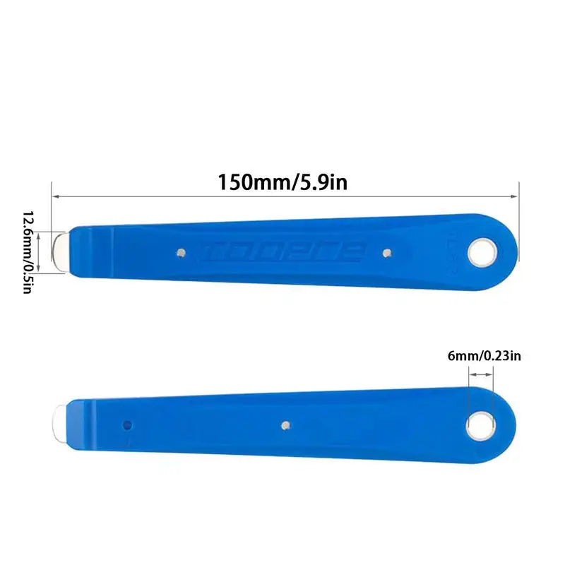 2-Piece Bicycle Cycling Tool Tire Remover Iron Lever Pry Bar Changer Tire Metal High Strength Durable Tyre Levers For Bicycle