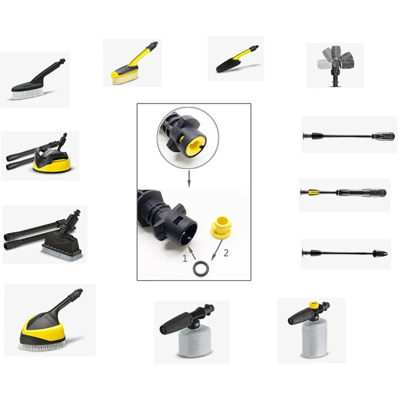 For Karcher K2 K3 K4 K5 K6 K7 Nozzles Pressure Washer O Ring Seal Set High Pressure Cleaning Tools Accesories