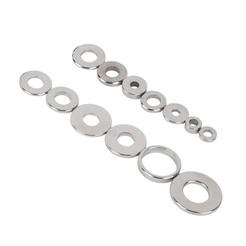 ZOOFOXS Strong Round Neodymium Magnets with Hole Rare Earth Powerful Magnetic Ring Magnet for Refrigerator DIY Crafts and Office