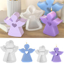 Cute Angel Candle Silicone Mold Gypsum Car Mounted Incense Expanding Gypsum Decoration Mold Easter Aromatherapy Candle Mold