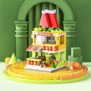 DIY Architecture Store Street View Food House Building Blocks Kit Girls Bricks Classic Movie Model Kids Toys For Children