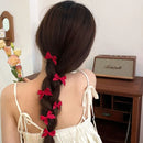 6pc Mini Bow Hair Clips Hairpin for Women Girls Kids Crab Headband for Party Wedding Hair Accessories Headwear Ornament