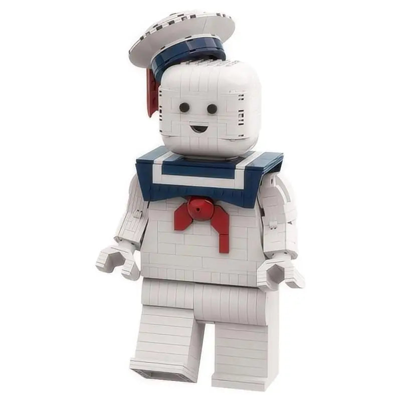 MOC Movie New White Stay Puft Marshmallow Man Building Blocks Set For Ghostbustered Ghost Hunting Team Bricks Toy Children Gift