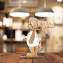 New In Wooden Easter Rabbit Standing Bunny Wood Craft Ornaments For Home Kids Room Easter Party Desktop Decoration Supplies