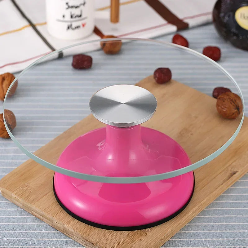 Cake Turntable Stand Cake Decoration Accessories DIY Mold Rotating Stable Anti-skid Round Cake Table Kitchen Baking Tools