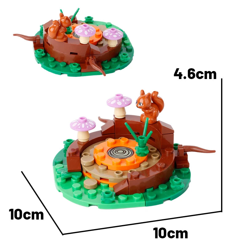 MOC City Series Building Blocks Figure Furniture House Kitchen Medieval Accessories DIY Bricks Set Christmas Toys for Kid Gifts