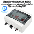DC 500V 2 Input 2 Output Solar Photovoltaic PV Combiner Box With Surge Lightning Protection DC Fuse MCB SPD Waterproof Box IP65