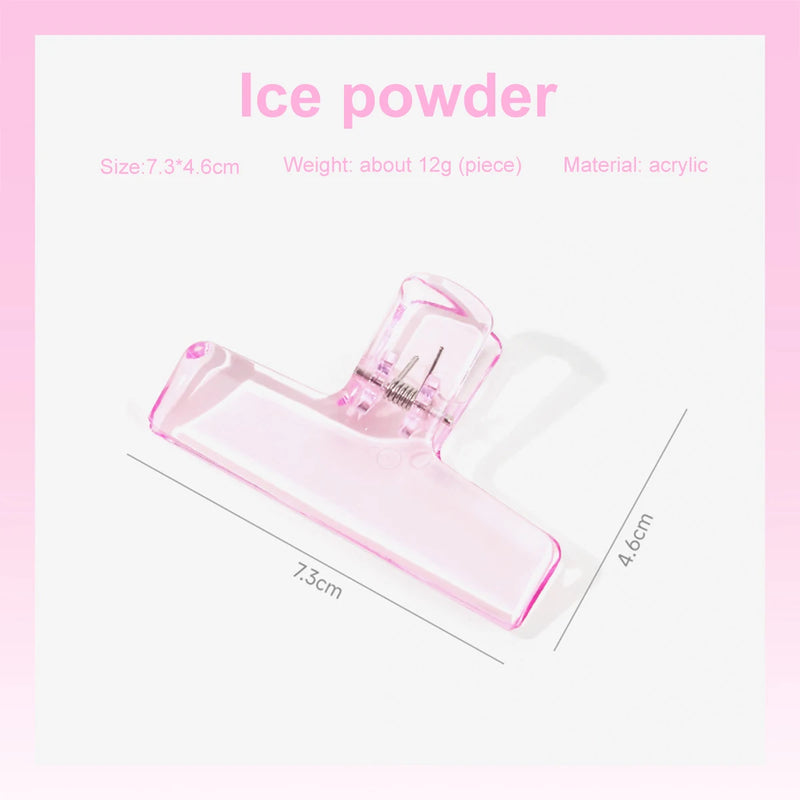 Transparent Candy Color Large Clip Ins Student File Account Hand Account Bill Binder Clip Paperclips Ofeice & School Supplies