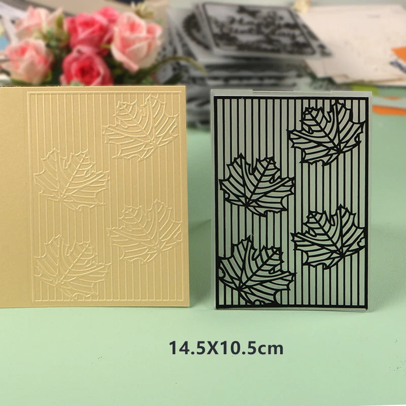 DUOFEN Crafts plastic embossing folder collection 2 paper embossing flower mold Christmas Birthday Easter day wedding