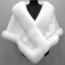 Classic Faux Fur Shawl Soft Dress Shawl Fine Touch Lady Wedding Dress Cape Warm Poncho  Cold Resistant