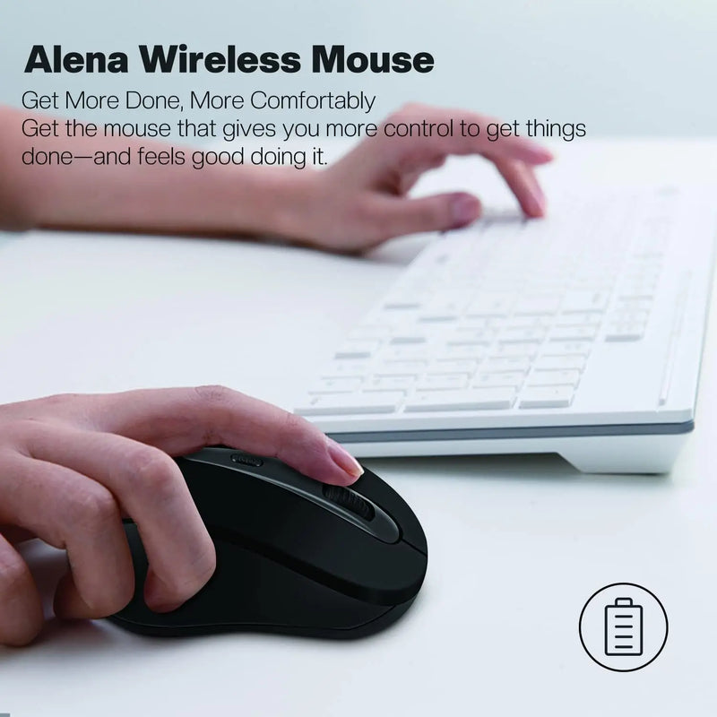 Silent Wireless Mouse for Laptop Small Compact Cordless Computer Mice with USB 2.4 GHz Quiet Click Travel Mouse