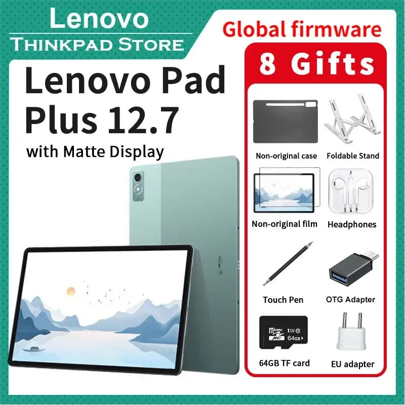 Global Rom Lenovo Xiaoxin Pad Plus 12.7 inch with Matte Display Natural Light Anti-glare Large Comfortable Visual Tab 12.7" 60HZ