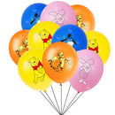 10/30pcs 12Inch Disney Winnie the Pooh Latex Balloon Party Supplies Bear Party Balloons for Baby Shower Birthday Party Decor