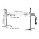 25W Stainless Steel Electric Rotisserie Grill 360-degree Rotation Design Adjustable Height for Outdoor Cooking