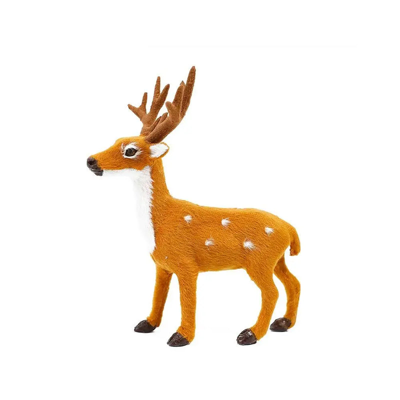 Reindeer Christmas Deer Xmas Elk Plush Simulation Christmas Decorations For Home Merry Christmas New Year Ornament