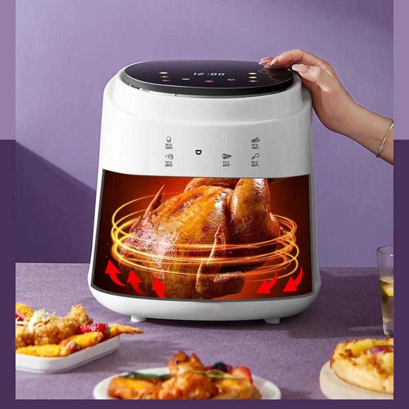 8-liter fully automatic air fryer machine smart oil-free electric oven