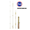 1.5M FUJI Trout Fishing Rod Glass Fibre Squishy CASTING Fishing Rod Top Outdoor Gear with Solid Wood Handles