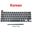 New Laptop A2338 Keycap Keys key Cap Keyboard Russian RU US UK French Spain Germany Italy For Macbook Pro Retina 13" M1 M2