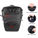 WHEEL UP 27L Multifunctional Bike Pannier Bag Waterproof Bicycle Rear Seat Bag Cycling Carrier Bag Rear Rack Bike Trunk Bag