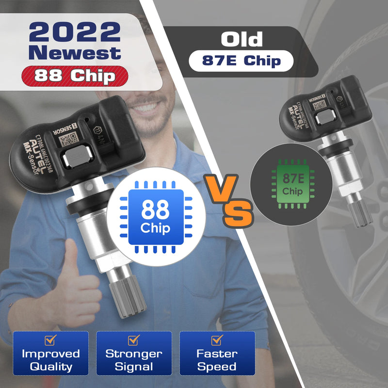 Autel TPMS MX Sensor 315MHz 433MHz Sensor 2in1 Clone-able Programming Sensors For TS501 TS508 Tire Pressure Monitoring Car Tool