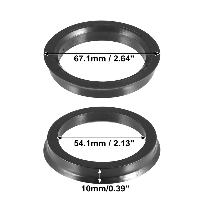 X Autohaux 2pcs Plastic Car Wheel Hub Centric Rings Wheel Bore Center 67.1-54.1 67.1-56.1 67.1-60.1 67.1-63.4 67.1-66.1mm