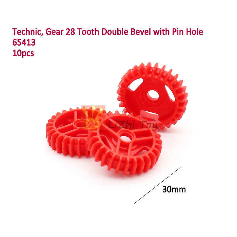 MOC Techncial Gear Tooth Parts Differential Housing 65413 65414 69761 69762 Kit Building Blocks Car Brick with Clutchs Toys