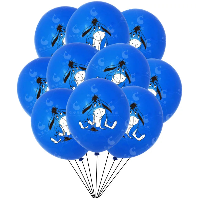10/30pcs 12Inch Disney Winnie the Pooh Latex Balloon Party Supplies Bear Party Balloons for Baby Shower Birthday Party Decor