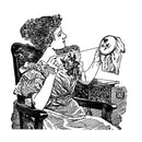 2022 New 10x10 Retro Easter Clear Stamps Girls Stamps Tie Child Bunny Lady Card Crafts No Metal Cutting Dies Scrapbooking