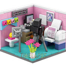 DIY Architecture Store Street View Food House Building Blocks Kit Girls Bricks Classic Movie Model Kids Toys For Children