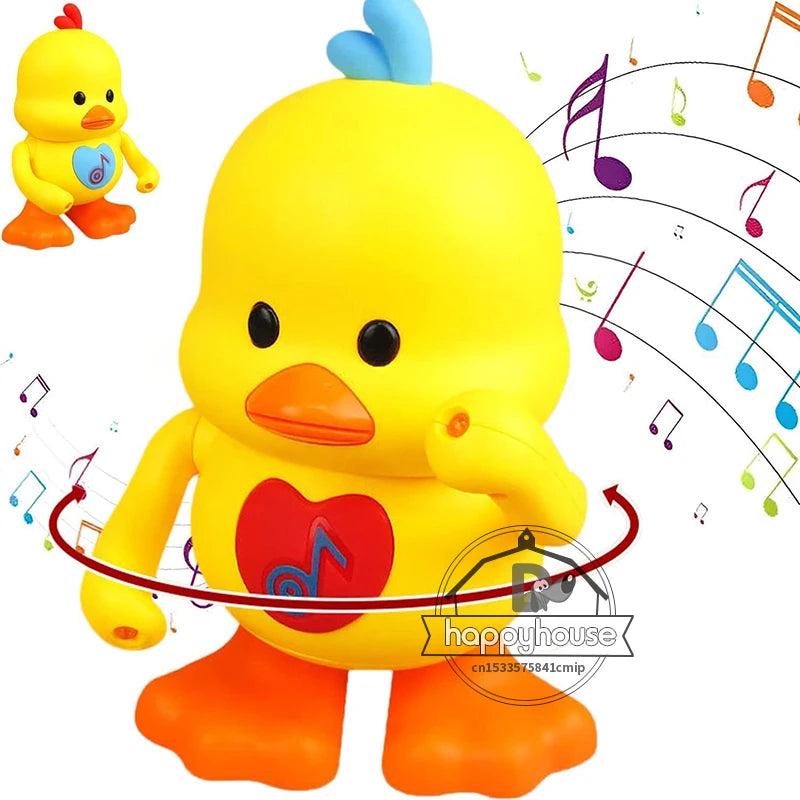 Electronic Dancing Duck Toy for Kids Musical Dancing Duck with Light Interactive Baby Toy Baby Musical Toys for Toddler Boy Girl