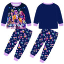 2pcs Movie K-pops Demons Hunters Kawaii Pajamas Set Girl Cosplay Nightwears Anime Long Sleeve tops+Pants Fans Halloween Gift