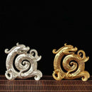 Mini Metal Gold Dragon Incense Stick Burner 1pc Creative Dragon Incense Holder Sandalwood Censer Home Office Decor