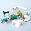 MOC City Building Blocks Accessories Mahjong Machine Plant Sofa Bed Piano Refrigerator Kitchen Toy Brick Florist Bar X009 TV Set