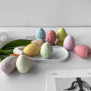 Easter Day Gift Egg Candle Making Silicone Mold Festival Embossed Butterfly Eggs Resin Epoxy Mould Sunflower Rose Soap Wax Tools