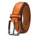 Men's High-quality Genuine Leather Long Needle Buckle Metal Automatic Buckle Men's Belt Strap Men's Fashion Classic Design