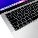 Spanish layout Keyboard Cover for For MacBook Air 13.6/15 M4 M3 M2 A3240 A2941 A3241 A3114, MacBook Pro 14" 16" 13"  12" black