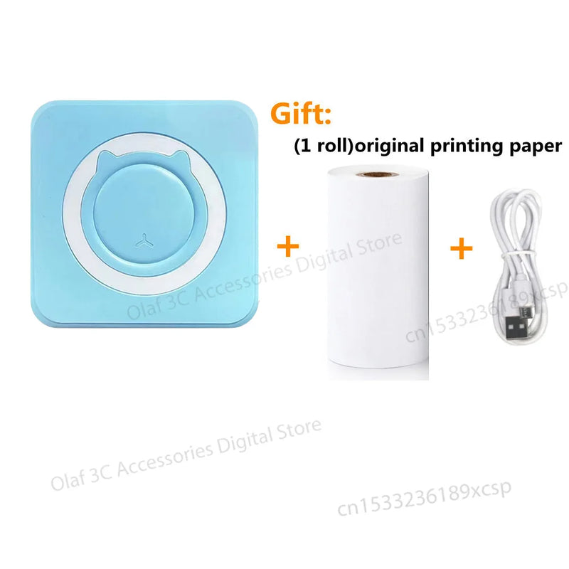 NEW Mini Portable Printer Thermal Adhesive Label Printers Photo Sticker Impresora Portátil Inkless Print For Mobile IOS Android