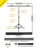 SH T-shaped Stand Tripod Background Backdrop Photography Adjustable Support System Photo Studio  for Non-Woven Muslin Backdrops