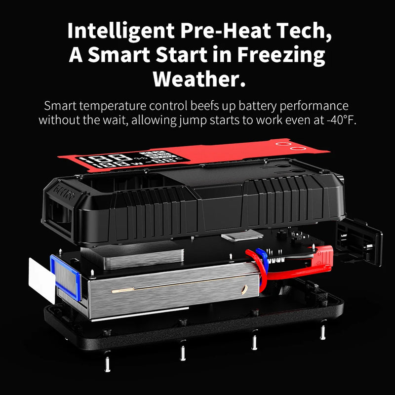 GOOLOO 4000A 12V Charger External Battery Booster 24000mah Car Jump Starter Car Battery PD100W Fast Charging Portable Power Bank