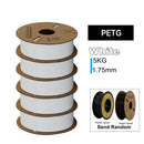 KINGROON 3D Printer Filament PLA PETG TPU ABS 5KG Bundle Black White Gray 1.75mm No bubbles Plastic 5x1kg/Roll , Random Spool