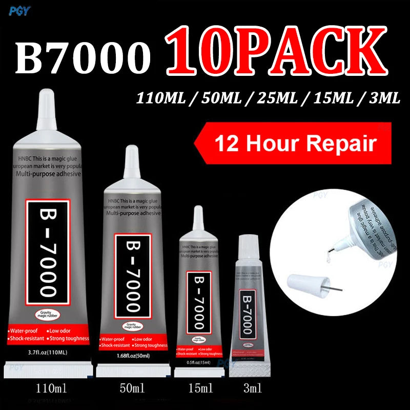 10/5/1PCS B7000 Glue Clear Contact Phone Repair Adhesive Glass Plastic DIY Diamond Jewelry Liquid Glue With Precision Applicator