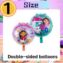 New Gabby Dollhouse Cats Birthday Party Decoration Balloon Pink Cartoon Tableware Backdrop Baby Shower Kids Girls Party Supplies