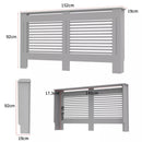 92cm Height Grey Small Heater Covers Horizontal Slat Internal Heights 90cm Tall Radiator Shelf