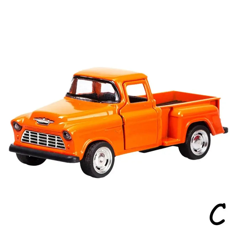 Classic Pickups Truck Car Model 1:32 Scale Pull Back Alloy Diecast & Toys Vehicle Christmas Collection Toy Car For Boys M0f1