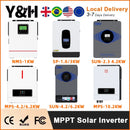 Y&H Hybrid Solar Inverter 1KW 1.6KW 1.8KW 3KW 4.2KW 6.2KW 10.2KW 220Vac MPPT Pure Sine Wave Inverter Solar Charger Controller