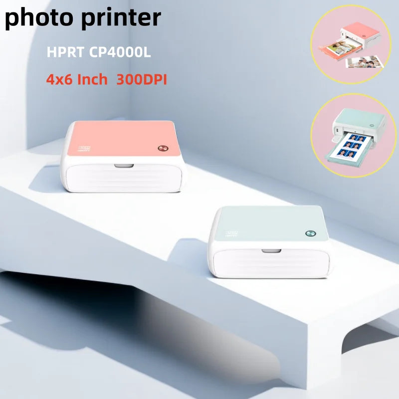 Hprt Cp4000l 4x6 Inch 300dpi Portable Full Color Photo Printer Mini Househeld Thermal Sublimation