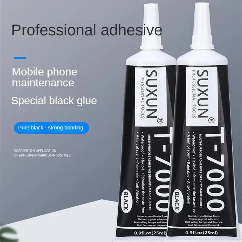 15/25/50/110ML T7000 Black Contact DIY Glue Repair Adhesive With Precision Applicator Tip Cellphone Phone Screen Tablet Repair