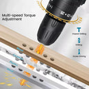 21V Cordless Impact Drill Sets 59pcs Electric Screwdriver Electric Hammer Drill Mini Wireless Hand Drill Lithium Battery Power